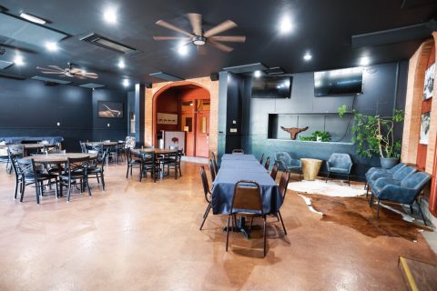 Interior of the Longhorn Room event space at Hotel LaBonte, Douglas WY.